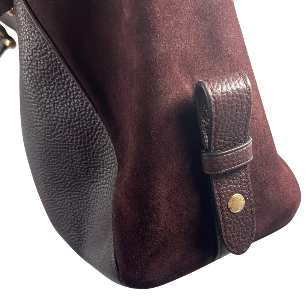 COACH 2017 Burgundy Kelsey Leather Crossbody To Satchel Convertible Bag 55532 - Picture 11 of 16